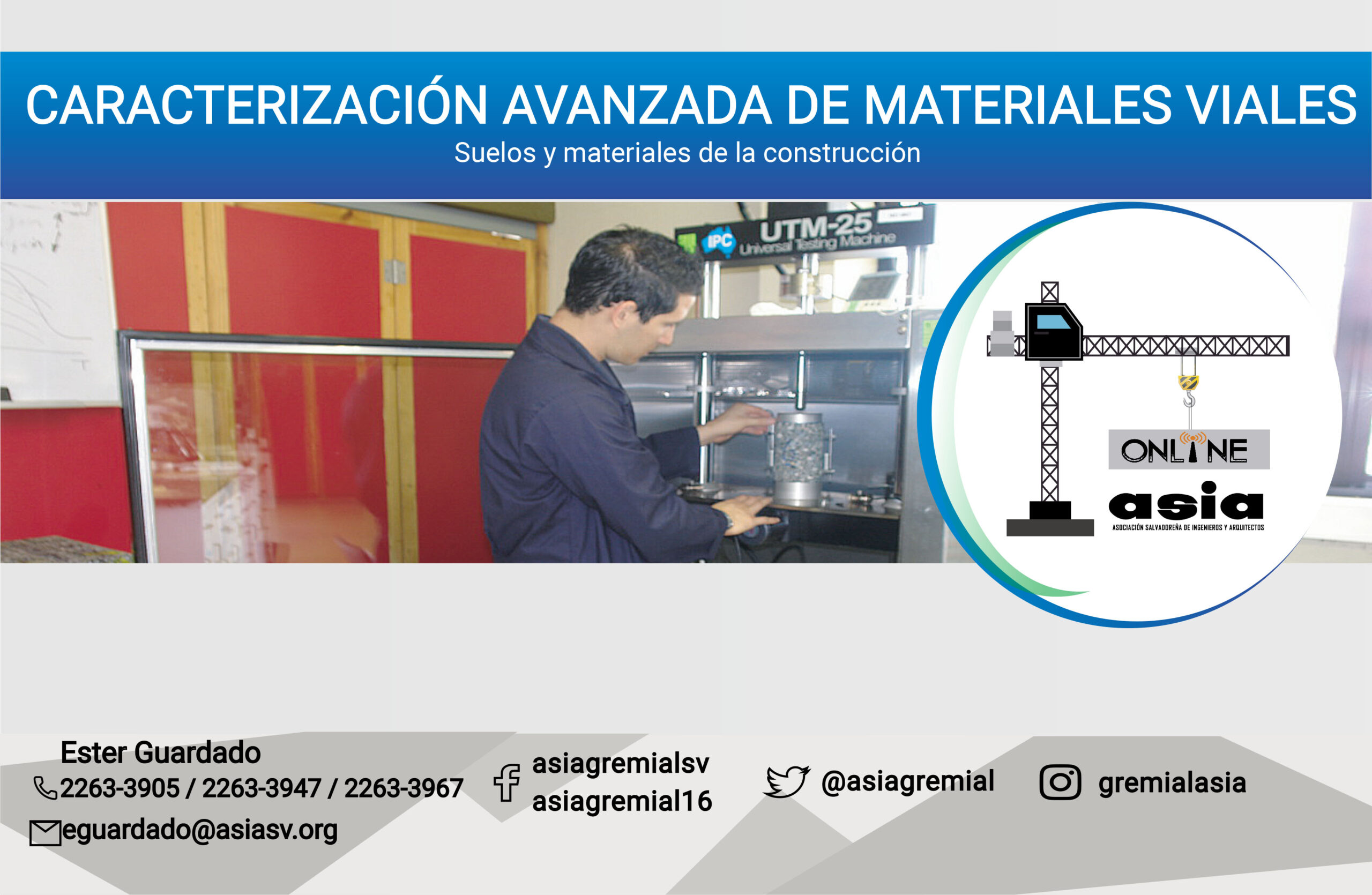 03/23 Caracterización avanzada de materiales viales (Presencial)